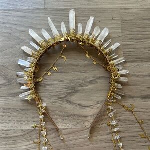 Quartz crystal headpiece.